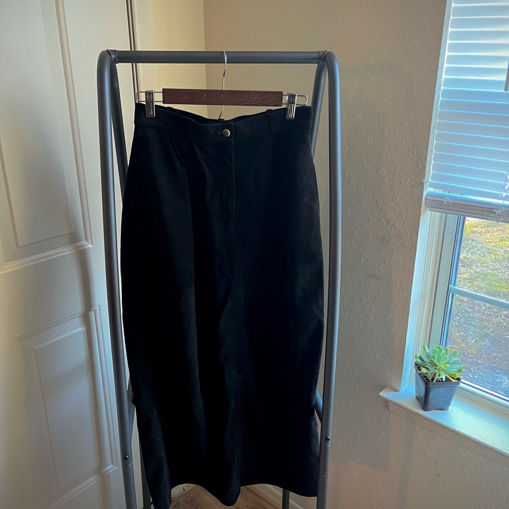 Genuine leather Charter Club maxi skirt